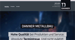 Desktop Screenshot of danner-metallbau.de