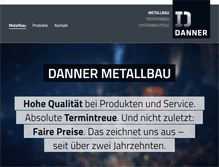 Tablet Screenshot of danner-metallbau.de